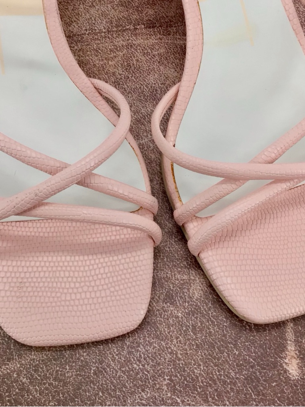 Dolce Vita Women's Light Pink Zayla Heeled Strappy Block Sandal Size 8 - Picture 4 of 12
